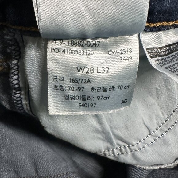 Levis 721 High Rise Skinny Jeans Womens 28 Blue Stretch Denim Slim Fit 28x32 - Picture 10 of 14